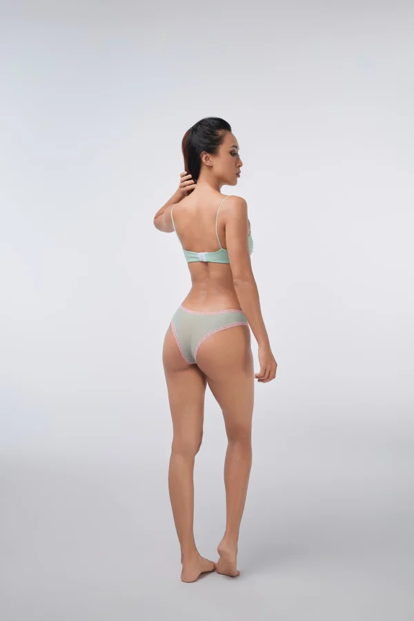 bộ nội y cúp ngực xanh mint - 2