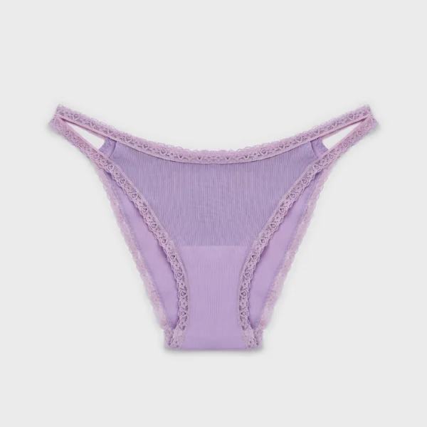 quần tanga ren lưới tím pastel