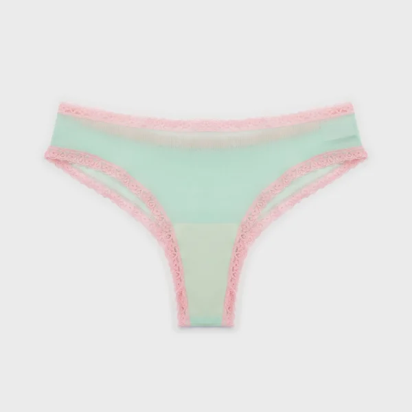 quần hipster ren lưới xanh mint hồng